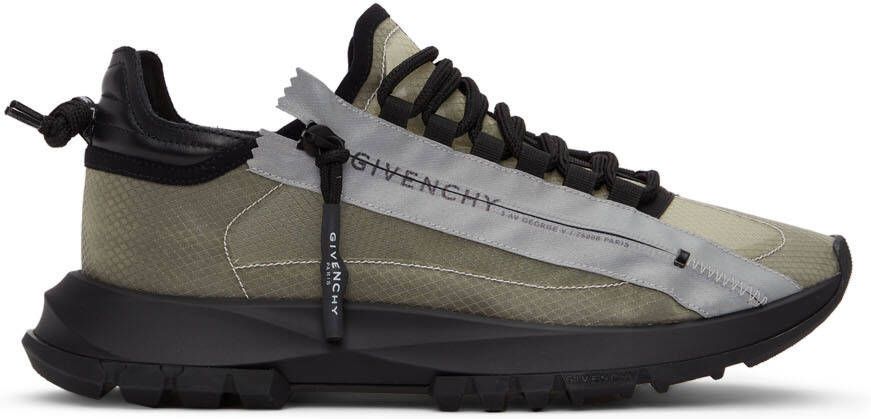 Givenchy Black  Grey Spectre Zip Sneakers - Picture 5