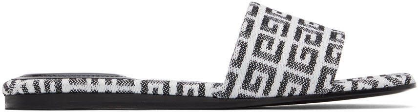Givenchy Black  White 4G Sandals - Picture 5