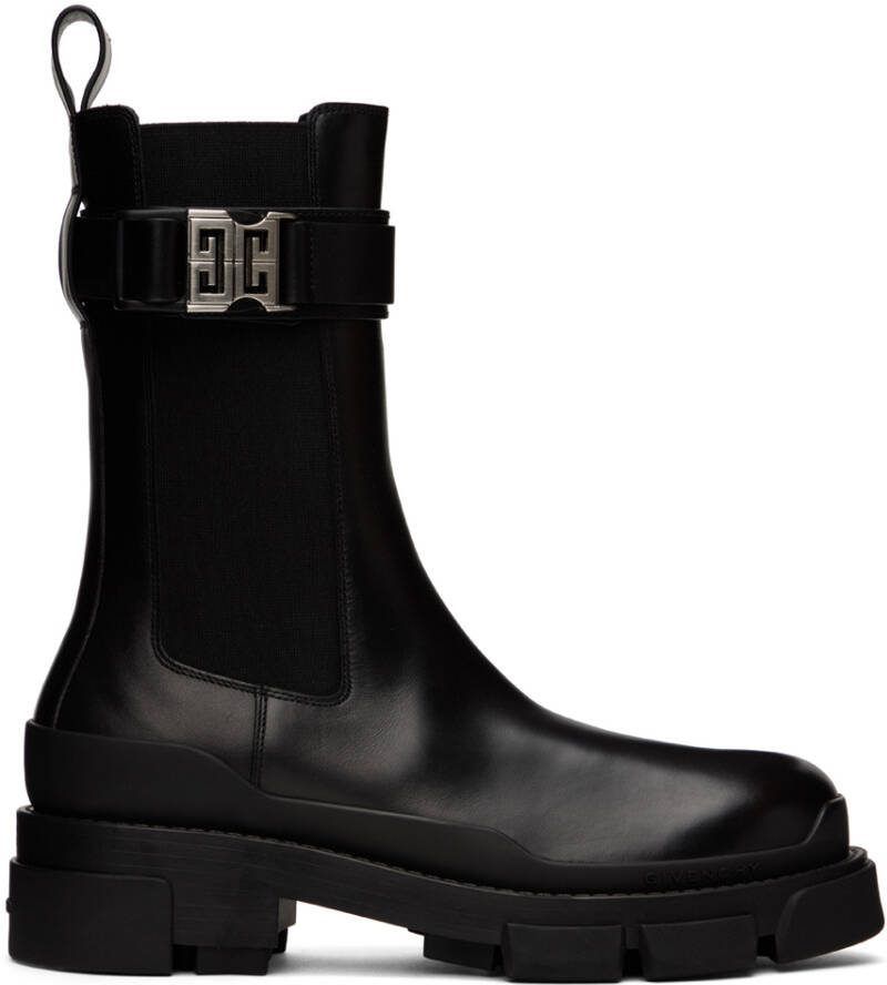 Givenchy Black Terra Chelsea Boots - Picture 3