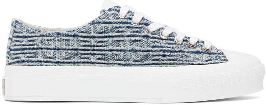 Givenchy Blue 4G City Low-Top Sneakers - Picture 5