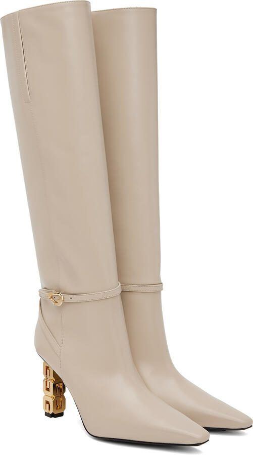 Givenchy Beige G Cube Boots - Picture 2