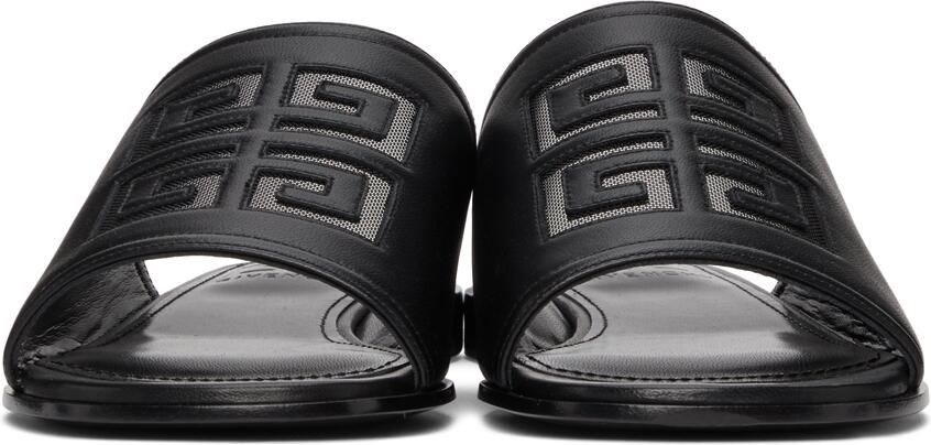 Givenchy Black 4G Cut-Out Sandals - Picture 3
