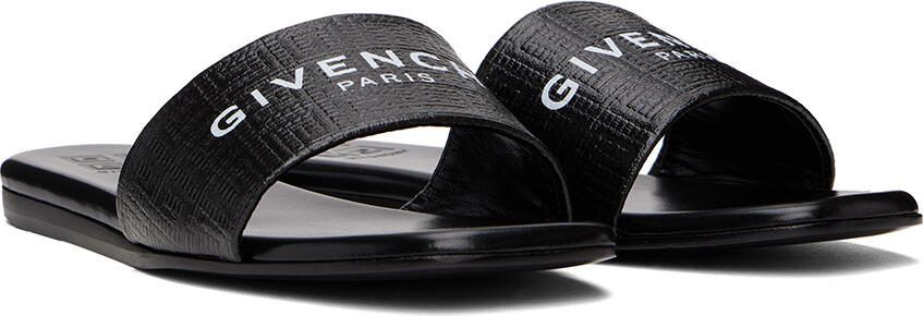 Givenchy Black 4G Flat Sandals - Picture 2
