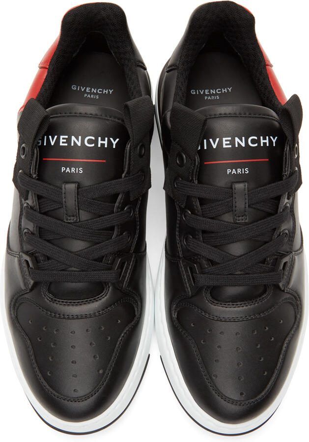 Givenchy Black  Red Wing Sneakers