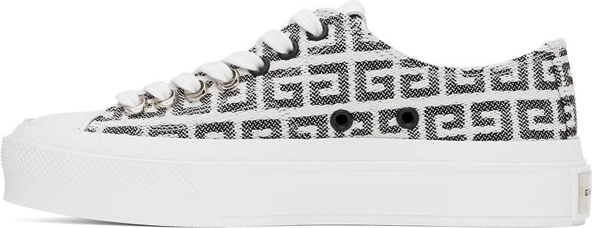 Givenchy Black  White 4G City Sneakers - Picture 4