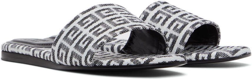 Givenchy Black  White 4G Sandals - Picture 3