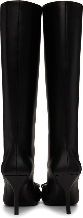 Givenchy Black G Woven Boots - Picture 5