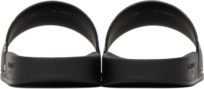 Givenchy Black Logo Printed Slides