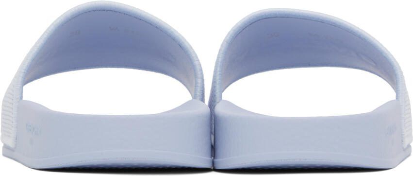 Givenchy Blue Embroidered Slides