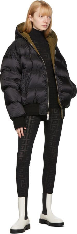 Givenchy Off-White Leather Squared Ankle Boots - Picture 4