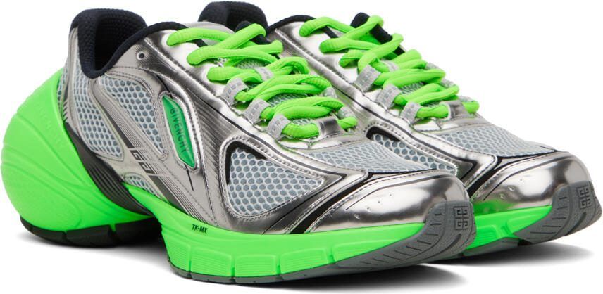 Givenchy Silver  Green TK-MX Sneakers - Picture 2