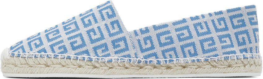 Givenchy White  Blue 4G Espadrilles - Picture 3