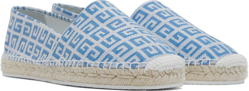 Givenchy White  Blue 4G Espadrilles - Picture 2