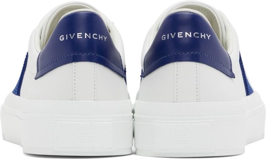 Givenchy White  Blue City Sport Low-Top Sneakers