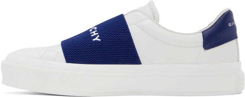 Givenchy White  Blue City Sport Low-Top Sneakers - Picture 3