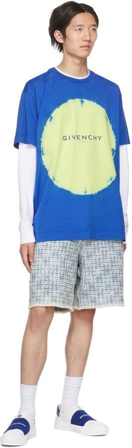 Givenchy White  Blue City Sport Low-Top Sneakers - Picture 4