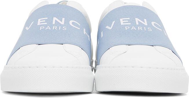 Givenchy White  Blue Elastic Urban Knots Sneakers - Picture 3