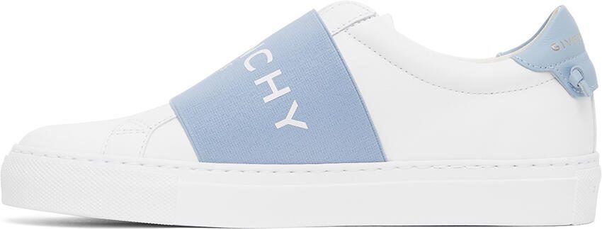 Givenchy White  Blue Elastic Urban Knots Sneakers - Picture 2