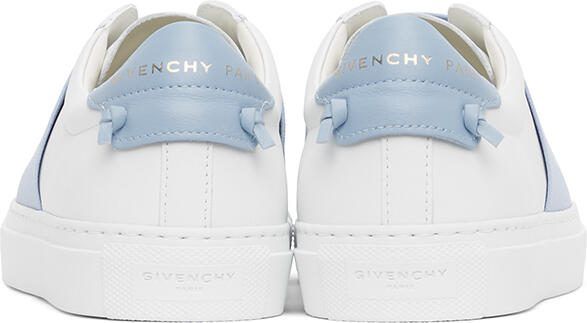 Givenchy White  Blue Elastic Urban Knots Sneakers - Picture 4