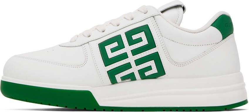Givenchy White  Green G4 Sneakers - Picture 3