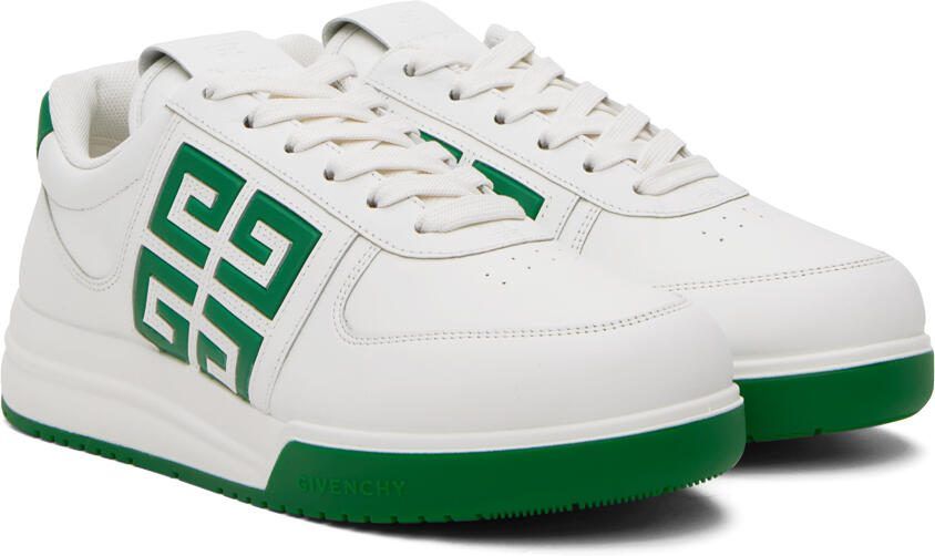 Givenchy White  Green G4 Sneakers - Picture 2