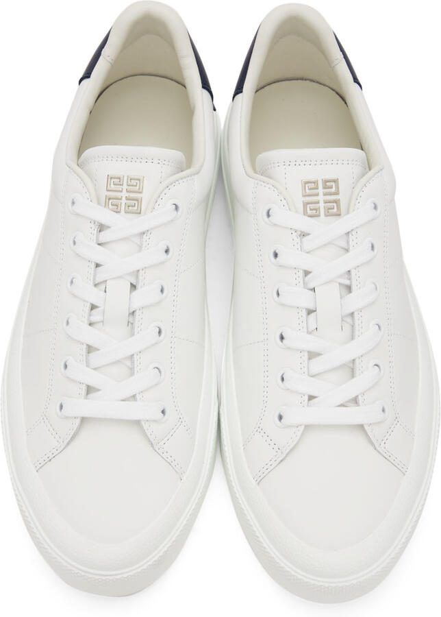 Givenchy White  Navy City Sneakers