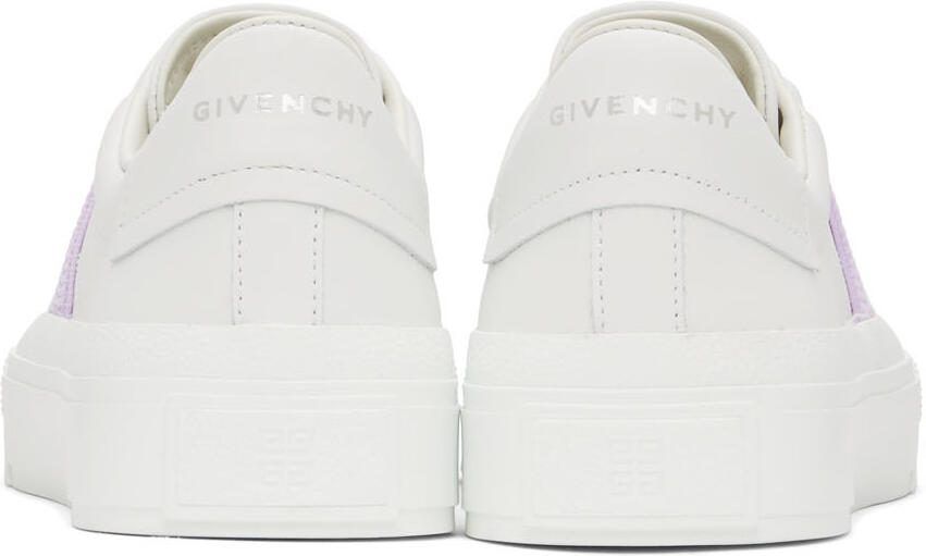 Givenchy White  Purple City Sport Sneakers