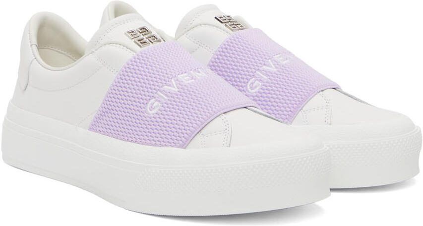 Givenchy White  Purple City Sport Sneakers - Picture 2