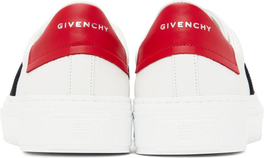 Givenchy White  Red City Sport Sneakers