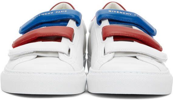 Givenchy White  Red Velcro Urban Knots Sneakers - Picture 3