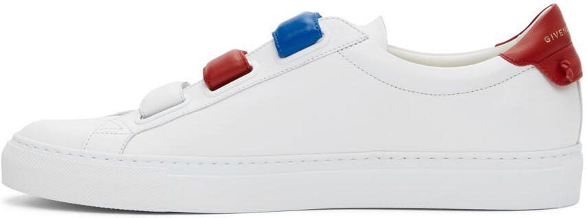 Givenchy White  Red Velcro Urban Knots Sneakers - Picture 2