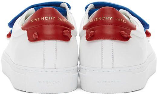 Givenchy White  Red Velcro Urban Knots Sneakers - Picture 4