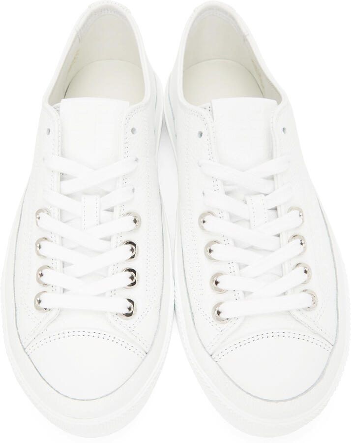 Givenchy White Grained City Sneakers