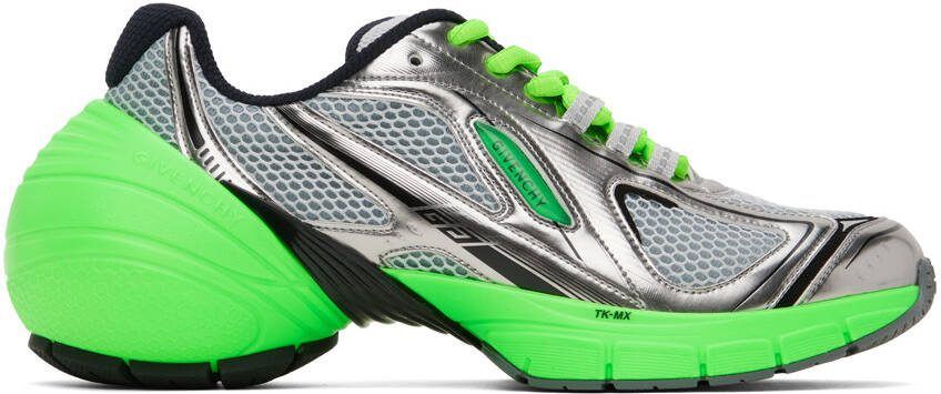 Givenchy Silver  Green TK-MX Sneakers - Picture 5