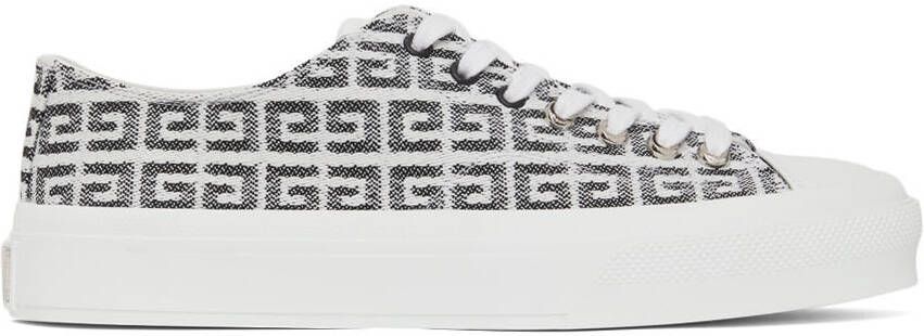 Givenchy White  Black City Low Sneakers - Picture 2