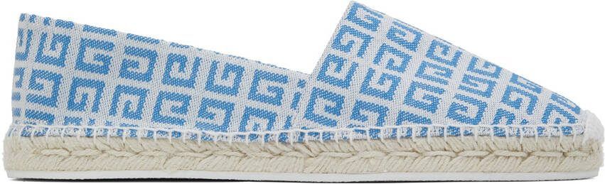 Givenchy White  Blue 4G Espadrilles - Picture 4