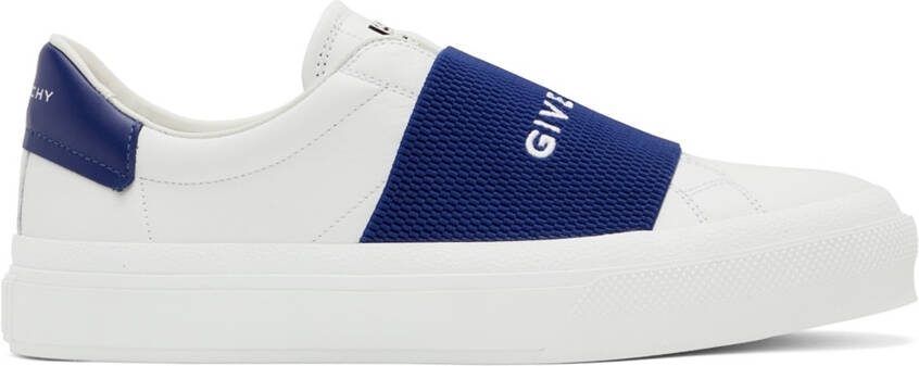 Givenchy White  Blue City Sport Low-Top Sneakers - Picture 5