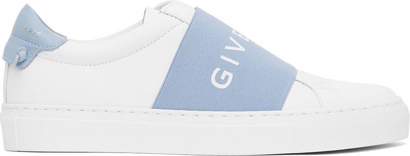 Givenchy White  Blue Elastic Urban Knots Sneakers - Picture 5