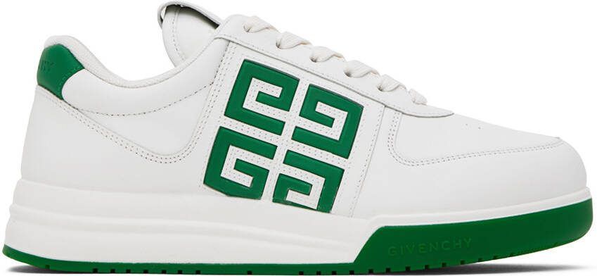 Givenchy White  Green G4 Sneakers - Picture 4