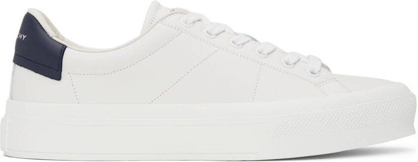 Givenchy White  Navy City Sneakers - Picture 5