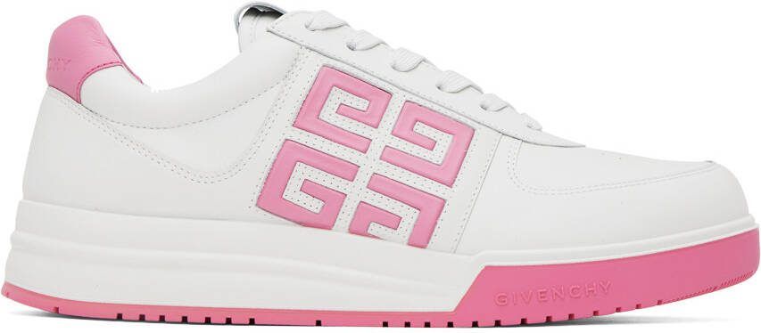 Givenchy White  Pink G4 Sneakers