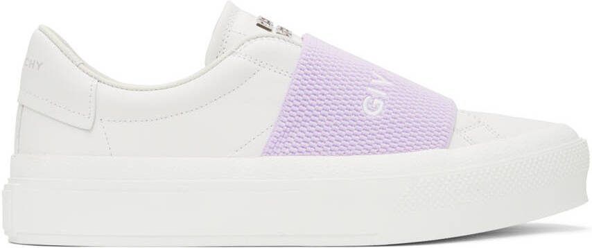 Givenchy White  Purple City Sport Sneakers - Picture 5