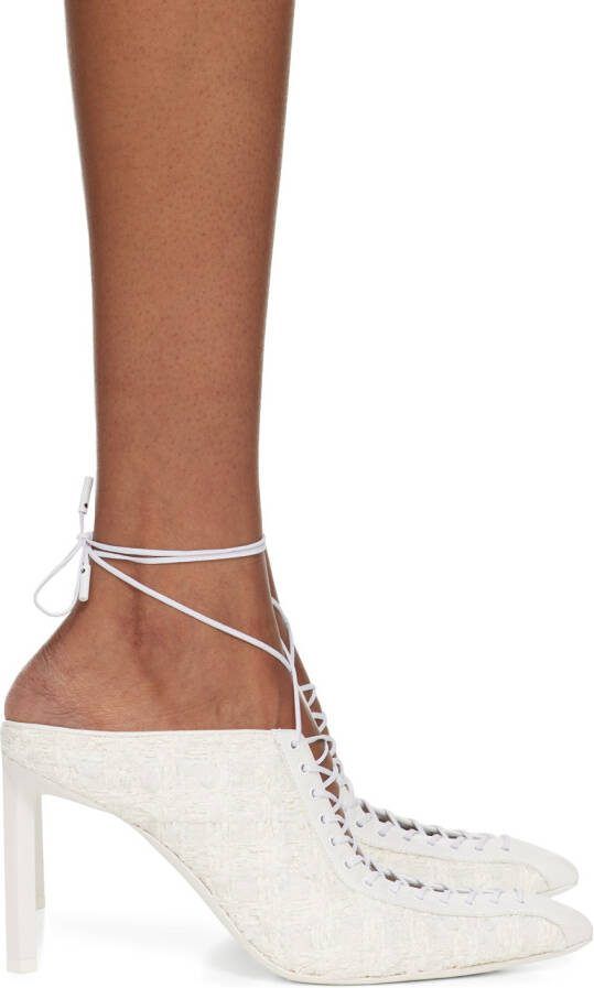 Givenchy White Show Slingback Heels - Picture 2