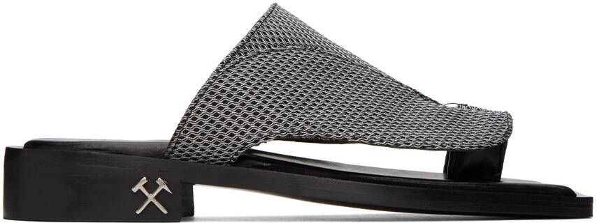 GmbH Black  White Kaan Sandals