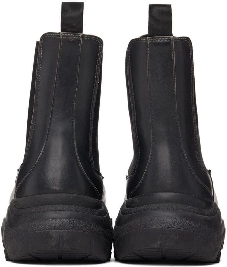 GmbH Black  Beige Sprayed Chelsea Boots