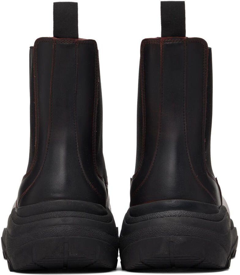 GmbH Black  Red Sprayed Chelsea Boots
