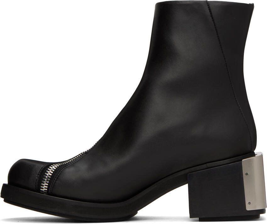GmbH Black  Beige Sprayed Chelsea Boots - Picture 4