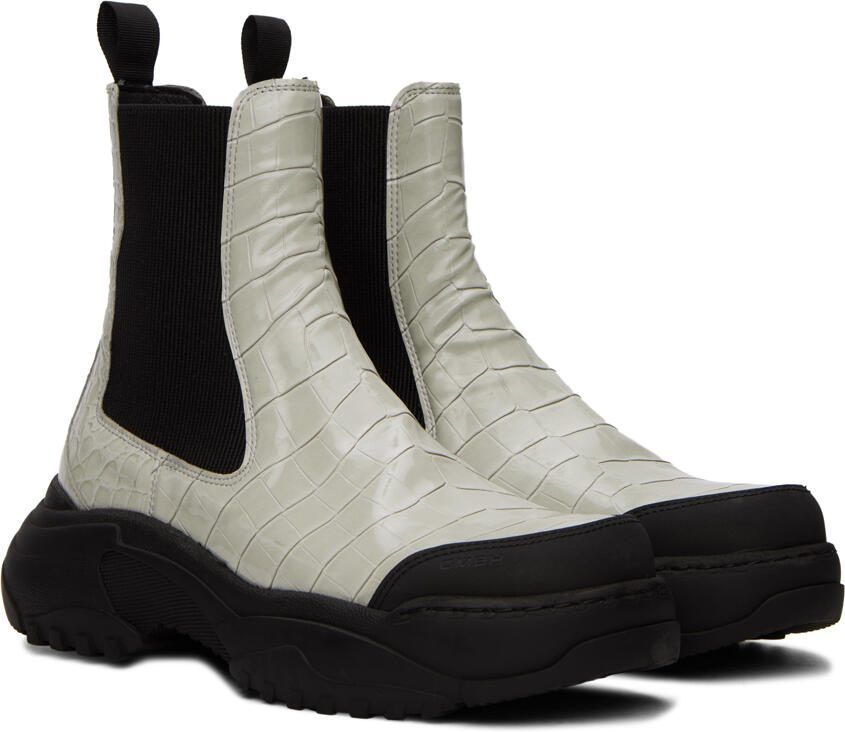 GmbH Gray Croc Chelsea Boots - Picture 2