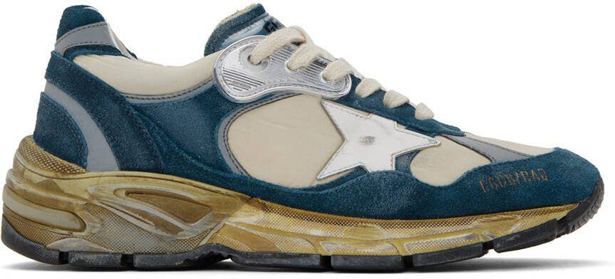 Golden Goose Beige  Blue Dad-Star Sneakers