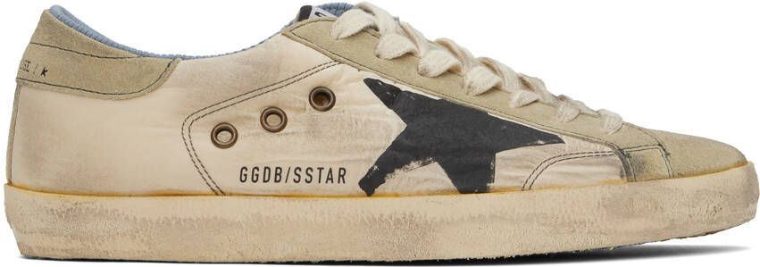 Golden Goose Beige  Taupe Super-Star Sneakers - Picture 5